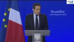 Nicolas Sarkozy présente le traité européen de discipline budgétaire