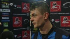 Maxime Lestienne après Zulte Waregem-FC Bruges