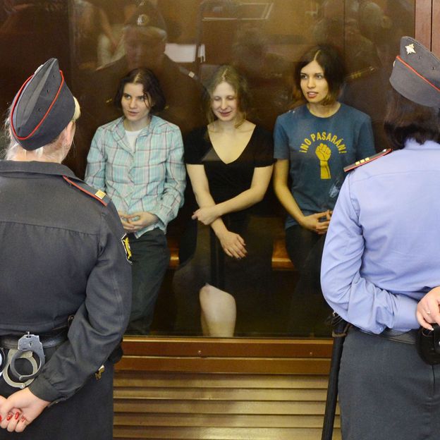 Les Pussy Riot à l'audience du 17 août