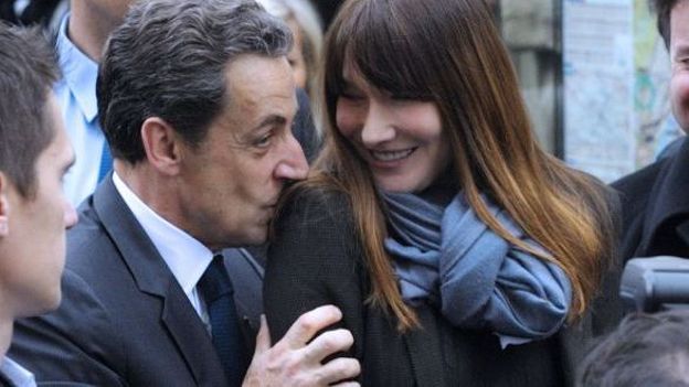 Nicolas Sarkozy et son épouse, Carla Bruni