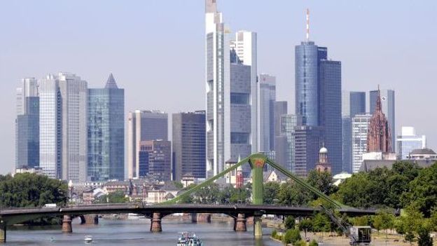 Le centre d'affaires à Francfort