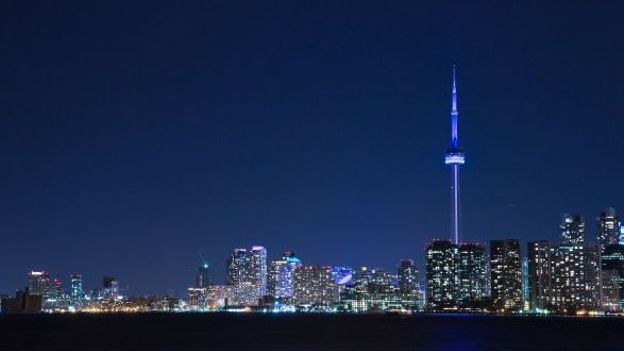 Vue de Toronto la nuit