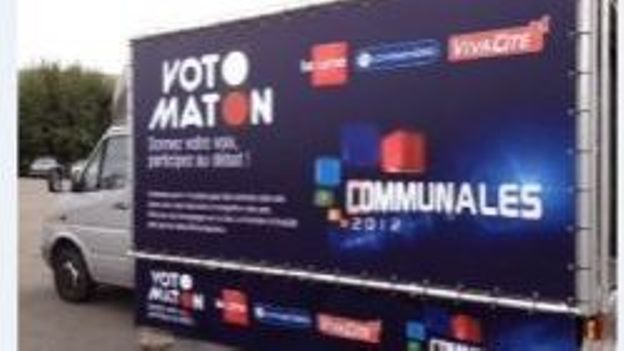 Le Votomaton à Charleroi ce 15 septembre