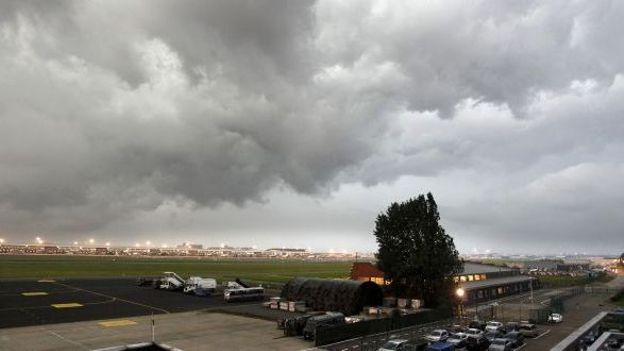 Ciel sombre sur Zaventem