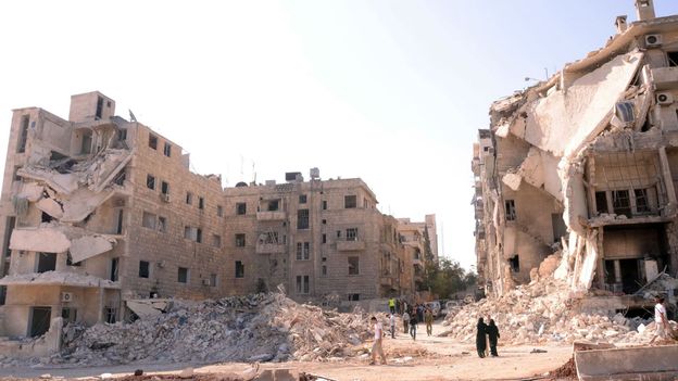 Vue d'Alep, en Syrie