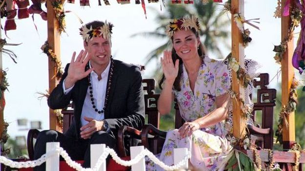 Les ducs de Cambridge à Tuvalu