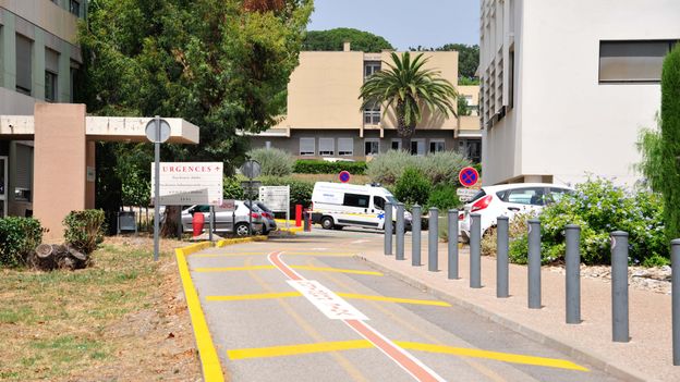 L'hôpital de Fréjus dans le sud de la France où Michel Daerden était hospitalisé.