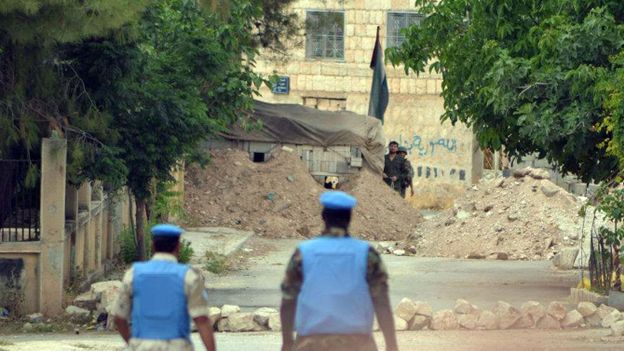 Des observateurs de l'ONU en mission en Syrie
