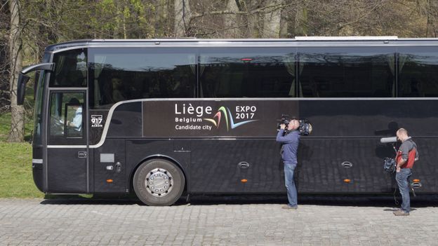 Un bus aux couleurs de Liège 2017