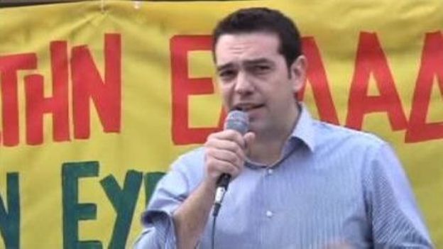 Alexis Tsipras, président du parti grec Syriza
