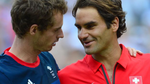 Andy Murray et Roger Federer
