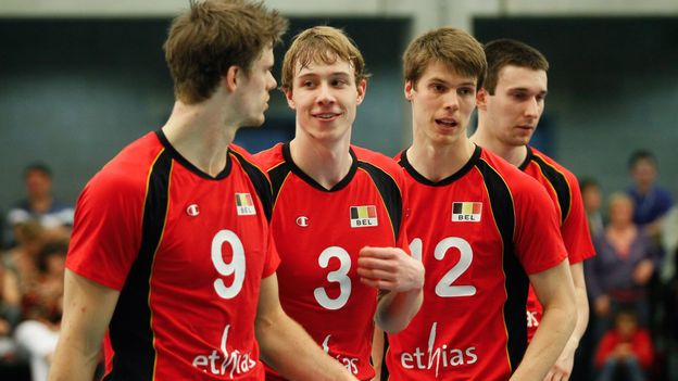 L'équipe belge de volley