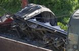 Godinne: la dernière locomotive accidentée roule à 5 km/h vers le dépôt