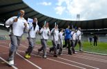 Gevaert a échauffé les porteurs belges de la flamme olympique