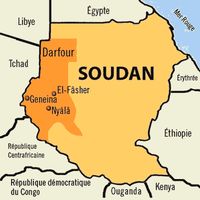 carte du Soudan