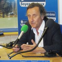 José-Alain Fralon dans le studio de Matin Première 