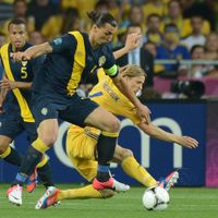Zlatan Ibrahimovic et Anatoly Tymoshchuk