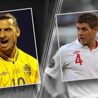 Zlatan Ibrahimovic et Steven Gerrard