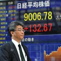 La bourse japonaise a été la première à saluer l'accord de Bruxelles