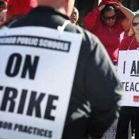 Les enseignants des écoles publiques de Chicago sont en grève depuis le 10 septembre.