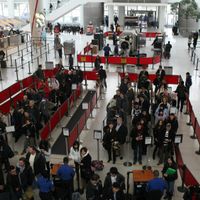 A l'aéroport JFK de New York