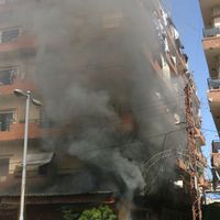 Le conflit syrien s'étend au Liban. Ici, un immeuble dans la banlieue de Tripoli