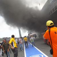Incendie chez Williams à Barcelone