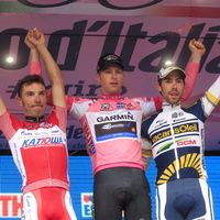 Le podium du Giro 2012