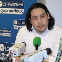 Le directeur du Mrax, Radouane Boulhal, à la RTBF en février 2012