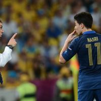 Laurent Blanc et Samir Nasri