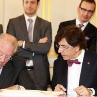 Le Roi a signé la réforme de l'Etat alors que le Vlaams Belang manifestait
