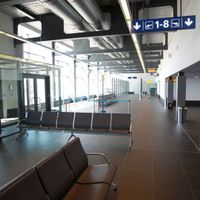 L'intérieur de l'aéroport