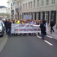 Les manifestants du PP