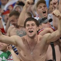 Plusieurs supporters russes