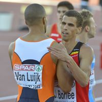 Jonathan Borlée en finale du 200 mètres