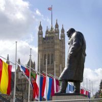 Statue de Winston Churchill à Londres
