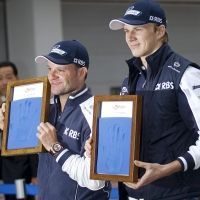 Rubens Barrichello et Nico Hulkenberg