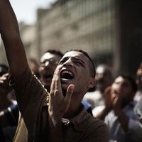 Des manifestants au Caire contestent le verdict du procès Moubarak