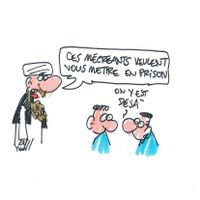 Dessin paru dans l'émission Mise au Point du 25/03.